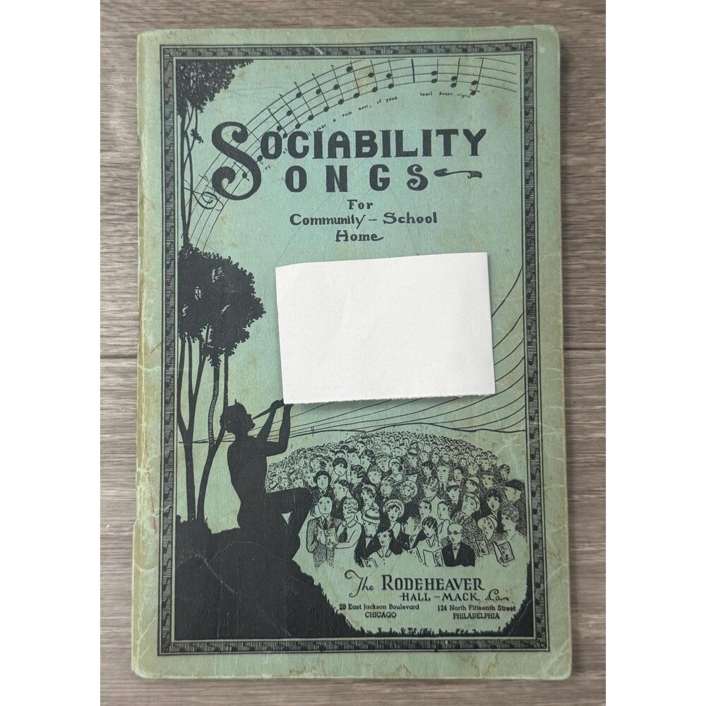 1948 Sociability Songs Songbook  Community Singing Music Ephemera